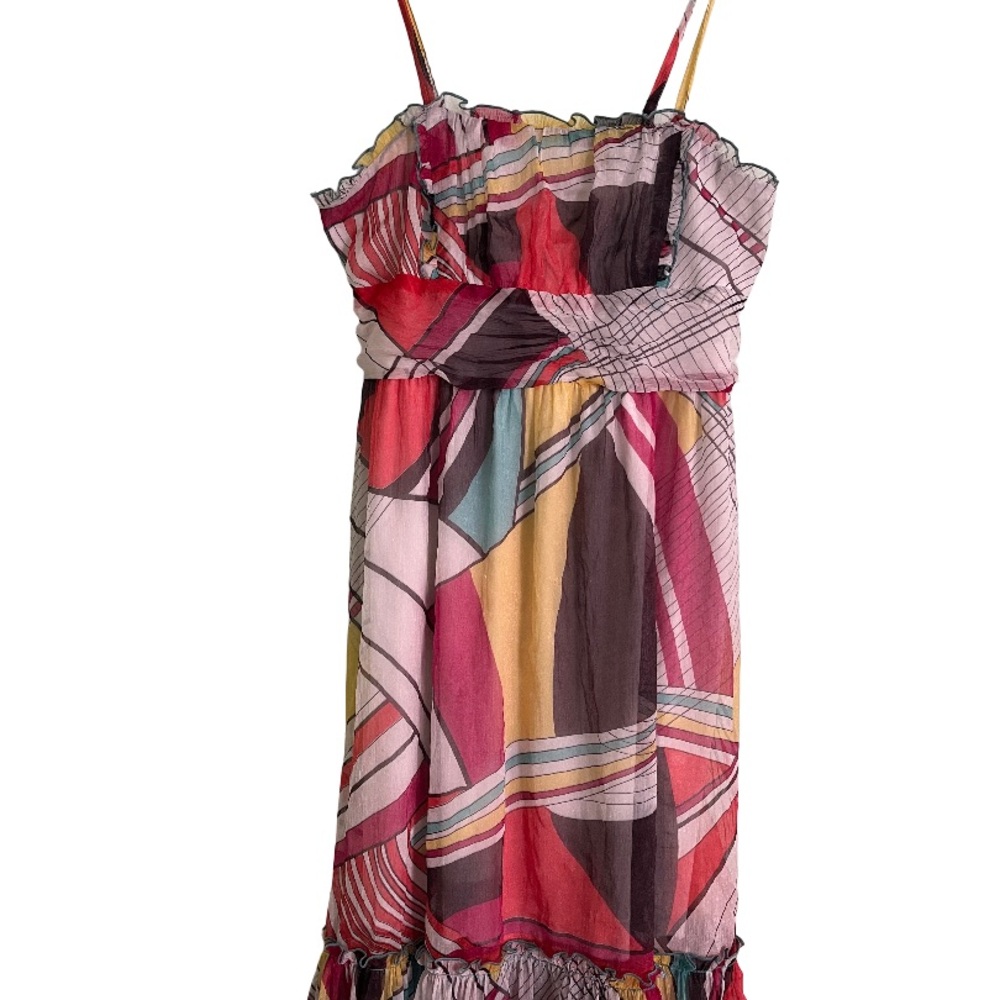 Multicolor Strappy Women's Dress